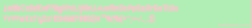 Anglepoiselampshadeink Font – Pink Fonts on Green Background