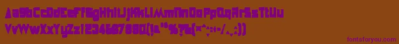 Anglepoiselampshadeink Font – Purple Fonts on Brown Background