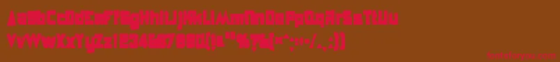 Anglepoiselampshadeink Font – Red Fonts on Brown Background