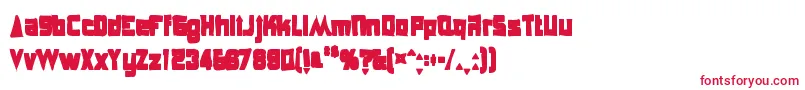 Anglepoiselampshadeink Font – Red Fonts on White Background