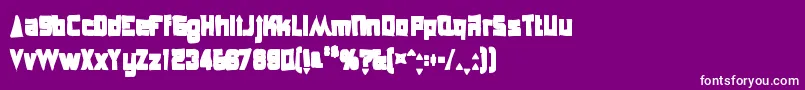 Anglepoiselampshadeink Font – White Fonts on Purple Background