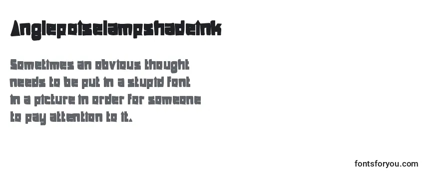 Anglepoiselampshadeink Font