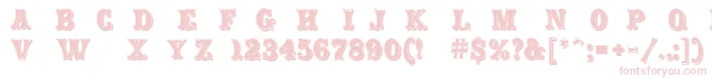 CarnivalRimmed Font – Pink Fonts on White Background