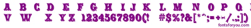 CarnivalRimmed Font – Purple Fonts on White Background