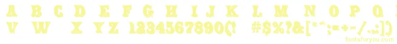 Шрифт CarnivalRimmed – жёлтые шрифты