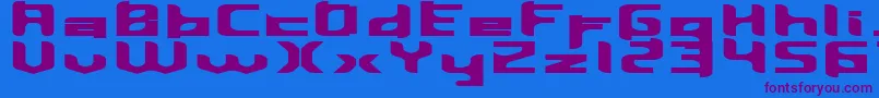 Fonte Inavelmutant – fontes roxas em um fundo azul