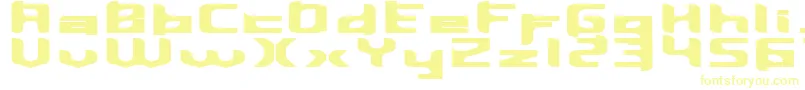 Inavelmutant Font – Yellow Fonts on White Background