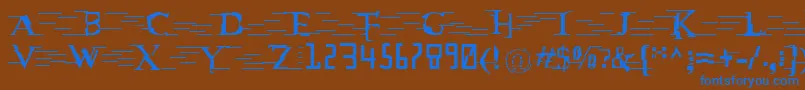 More about MatrixCyr Font MatrixCyr Font – Blue Fonts on Brown Background