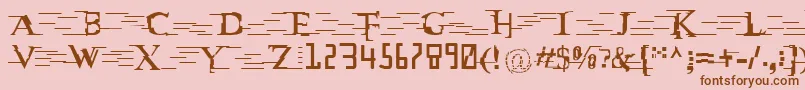 En savoir plus sur la police MatrixCyr Police MatrixCyr – polices brunes sur fond rose