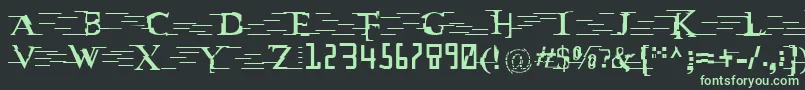 MatrixCyr Font – Green Fonts on Black Background