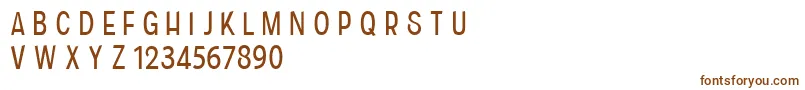 CfhistoriaRegular Font – Brown Fonts on White Background