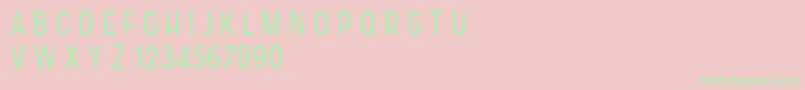 CfhistoriaRegular Font – Green Fonts on Pink Background