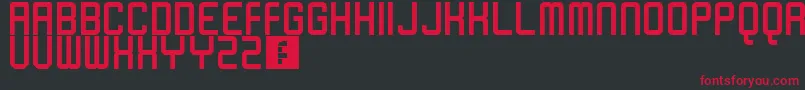 Poseidonia Font – Red Fonts on Black Background