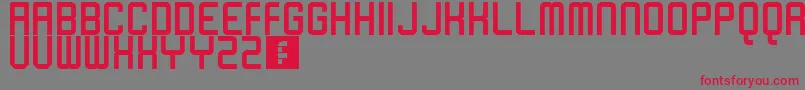 Poseidonia Font – Red Fonts on Gray Background