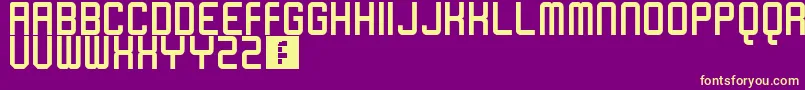 Poseidonia Font – Yellow Fonts on Purple Background