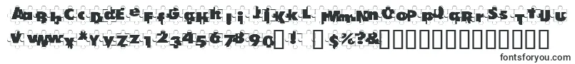 Шрифт PuzzlePieces – шрифты, начинающиеся на P