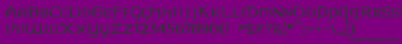 Vaip Font – Black Fonts on Purple Background