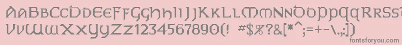 Vaipフォントについての詳細 フォントVaip – ピンクの背景に灰色の文字