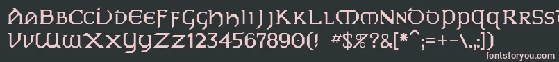 Vaip Font – Pink Fonts on Black Background