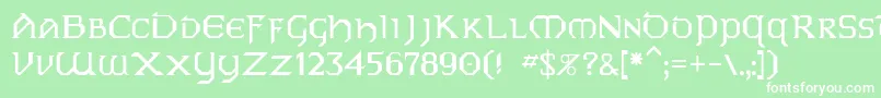 Vaip Font – White Fonts on Green Background