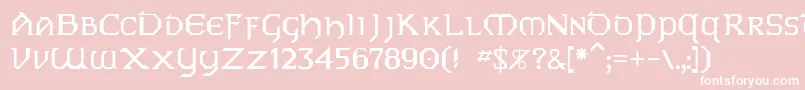 Vaip Font – White Fonts on Pink Background