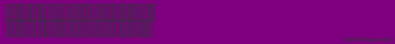 Int2of5x1Normal-Schriftart – Schwarze Schriften auf violettem Hintergrund