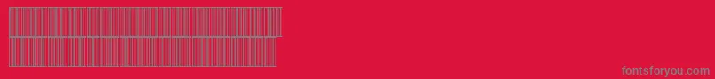 Int2of5x1Normal Font – Gray Fonts on Red Background