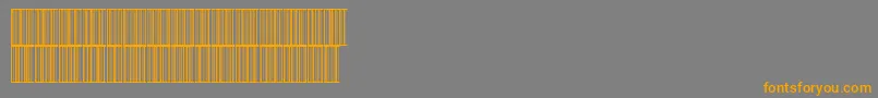 Int2of5x1Normal Font – Orange Fonts on Gray Background