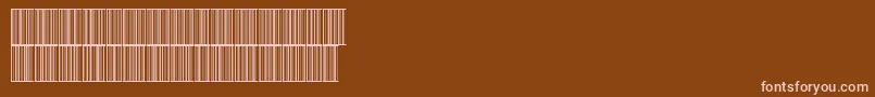 Int2of5x1Normal Font – Pink Fonts on Brown Background