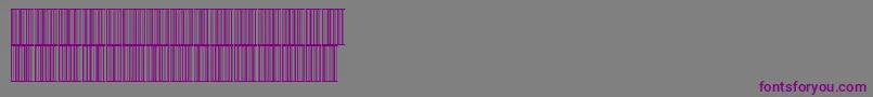 Int2of5x1Normal Font – Purple Fonts on Gray Background