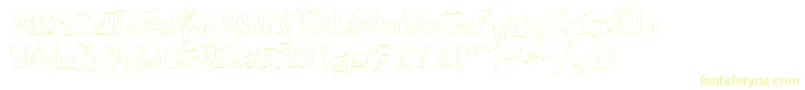 Шрифт 612kosheylineplBold – жёлтые шрифты