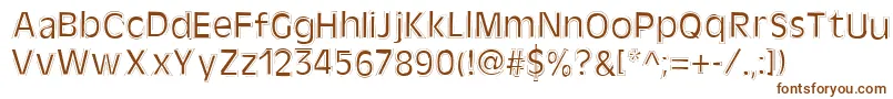 Kate Font – Brown Fonts on White Background