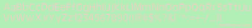 Kate Font – Pink Fonts on Green Background