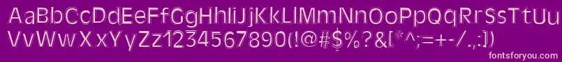 Kate Font – Pink Fonts on Purple Background