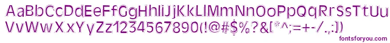 Kate Font – Purple Fonts on White Background