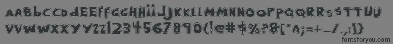 Crappityp Font – Black Fonts on Gray Background