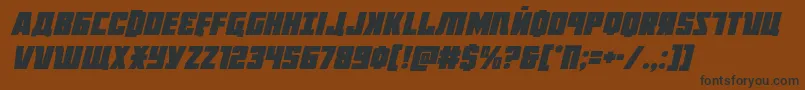 Octoberguardital Font – Black Fonts on Brown Background