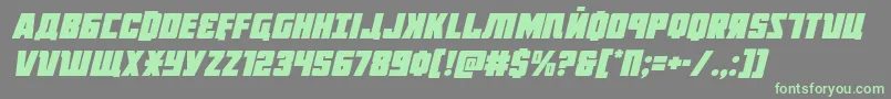 Octoberguardital Font – Green Fonts on Gray Background