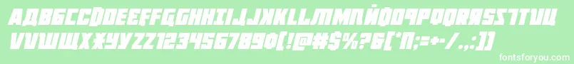 Octoberguardital Font – White Fonts on Green Background