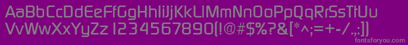 Czcionka DigitalRegular – szare czcionki na fioletowym tle