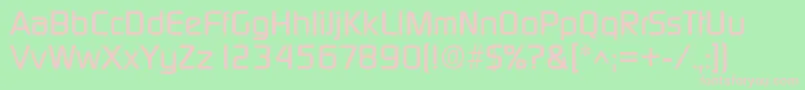 DigitalRegular Font – Pink Fonts on Green Background