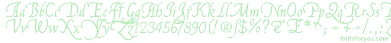 FranciscolucasLlana Font – Green Fonts on White Background