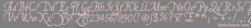 FranciscolucasLlana Font – Pink Fonts on Gray Background