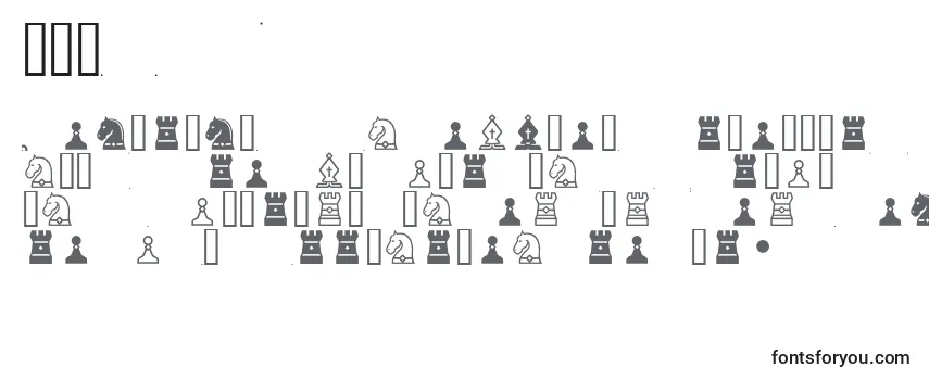 Schriftart Chess7