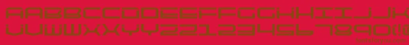 More about Qtech2b Font Qtech2b Font – Brown Fonts on Red Background
