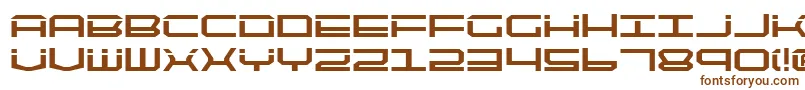 Qtech2b Font – Brown Fonts on White Background