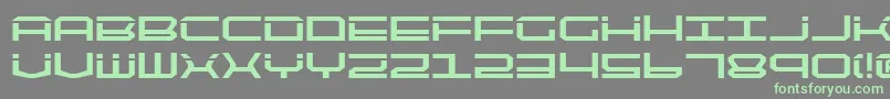Qtech2b Font – Green Fonts on Gray Background