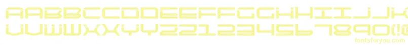 Шрифт Qtech2b – жёлтые шрифты