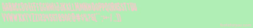 Creepycrawlersleft Font – Pink Fonts on Green Background