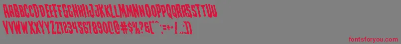 Creepycrawlersleft Font – Red Fonts on Gray Background